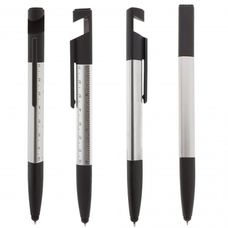 Penna multifunzione argento
