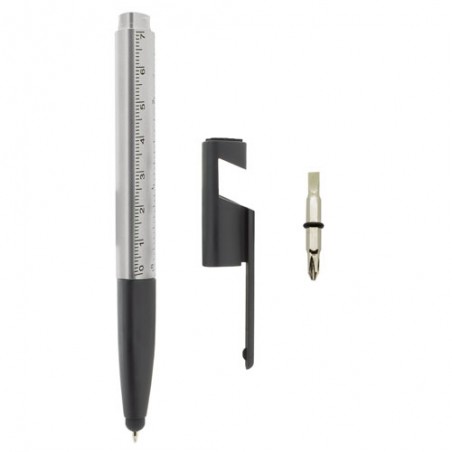Penna multifunzione argento
