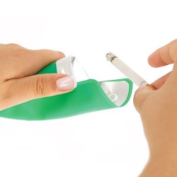 Portacenere Portatile My Ashtray – Confezione Da 5 Pezzi, Ignifugo E Anti-odore, Colori Bianco/Nero, Per Tasca E Auto