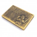 Pettine specchio angelo oro