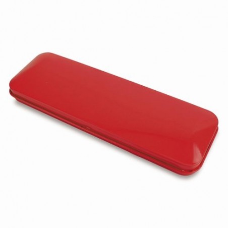 Custodia in metallo color rosso da 2 pezzi