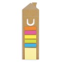 Marker di note adesive colorate e due righelli