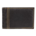 Portafoglio Porta Carte in Pelle Sintetica Nera Design Elegante e Pratico