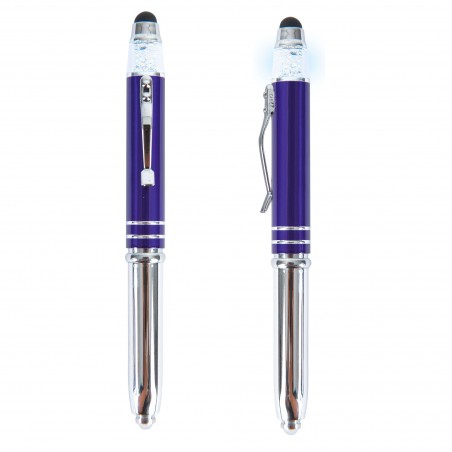 Penna a sfera colorata metallizzata