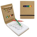 Quaderno con matite colorate e disegni da colorare Il regalo perfetto per i più creativi