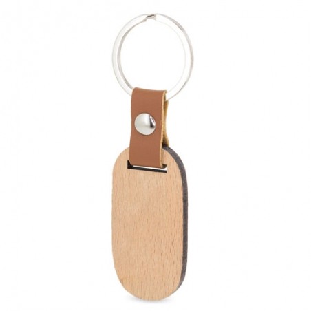 Portachiavi in Legno e Ecopelle Un Dettaglio Elegante e Naturale