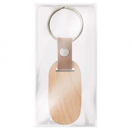 Portachiavi in Legno e Ecopelle Un Dettaglio Elegante e Naturale