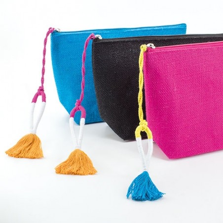 Necessaire in juta laminata lipy