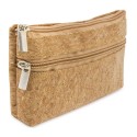 Borsa in sughero con doppia cerniera natur