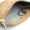 Borsa in sughero con doppia cerniera natur