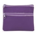 Portafoglio viola con cerniere