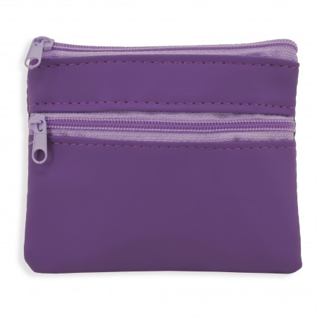 Borsa viola con cerniere