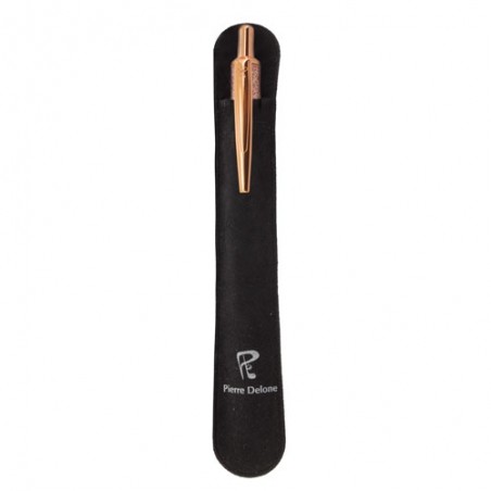 Penna in Metallo con Finitura Glitter Incapsulata: Colori Argento e Oro Rosa