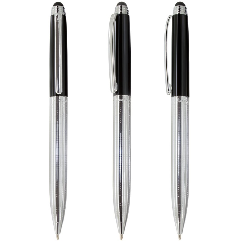 Penna a sfera argentata di Pierre Cardin con puntatore