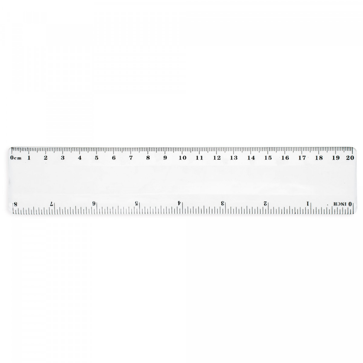 Righello flessibile 20 cm bianco