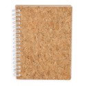 Quaderno con anelli bianchi sughero naturale