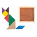 Gioco di Tangram in legno: dettaglio originale per gli ospiti