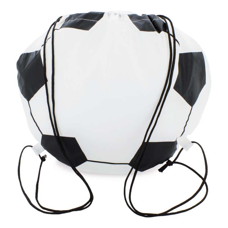 Zaino a sacco con design calcio Dettaglio ideale per eventi sportivi e celebrazioni infantili