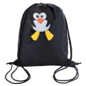 Mochila Pieghevole per Bambini con Design di Pinguino: Dettaglio Originale per Feste ed Eventi