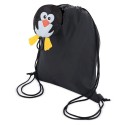 Mochila Pieghevole per Bambini con Design di Pinguino: Dettaglio Originale per Feste ed Eventi
