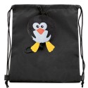 Mochila Pieghevole per Bambini con Design di Pinguino: Dettaglio Originale per Feste ed Eventi