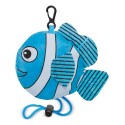 Zaino per bambini blu pieghevole a forma di pesce