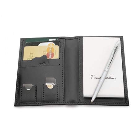 Blocco note penna e portacarteim cannes pierre cardin