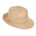 Cappello a tesa larga marrone