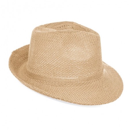 Cappello a tesa larga marrone