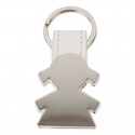 Portachiavi metallico a forma di bambina