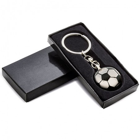 Portachiavi metallico calcio