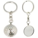 Portachiavi metallico golf