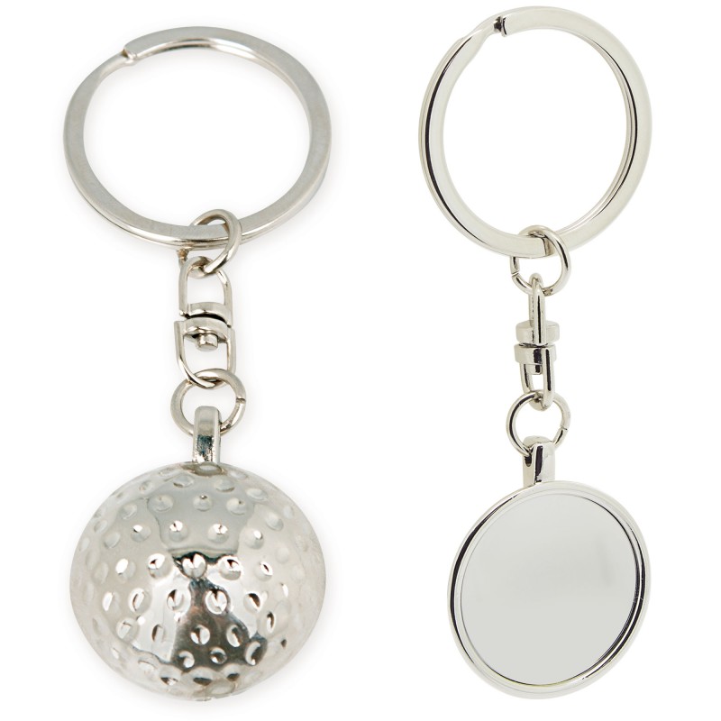 Portachiavi metallico golf