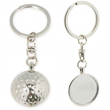 Portachiavi metallico golf