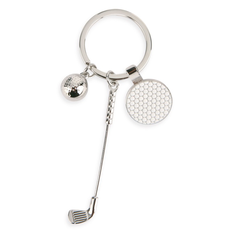Portachiavi metallico golf