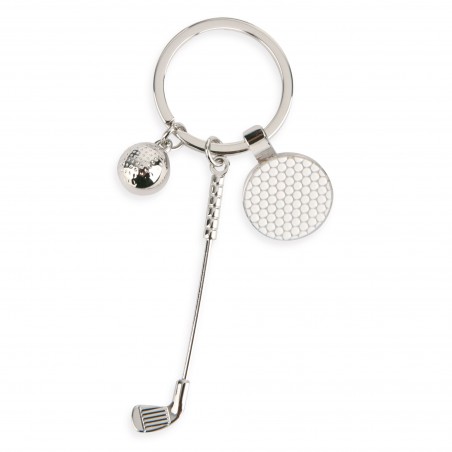 Portachiavi metallico golf