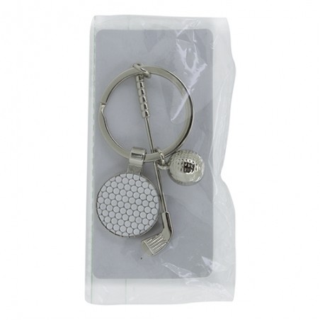 Portachiavi metallico golf