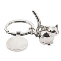 Portachiavi metallico gatto
