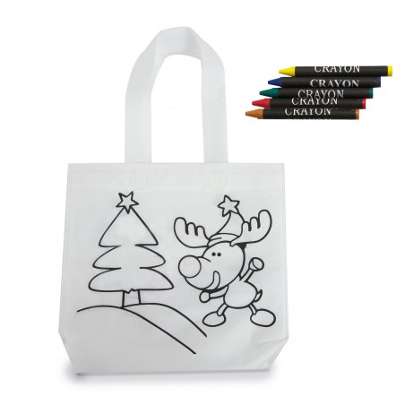 Borsa da colorare per Natale