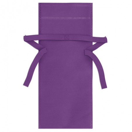 Borsa in Tessuto Non Tessuto Viola con Fiocco per Dettagli