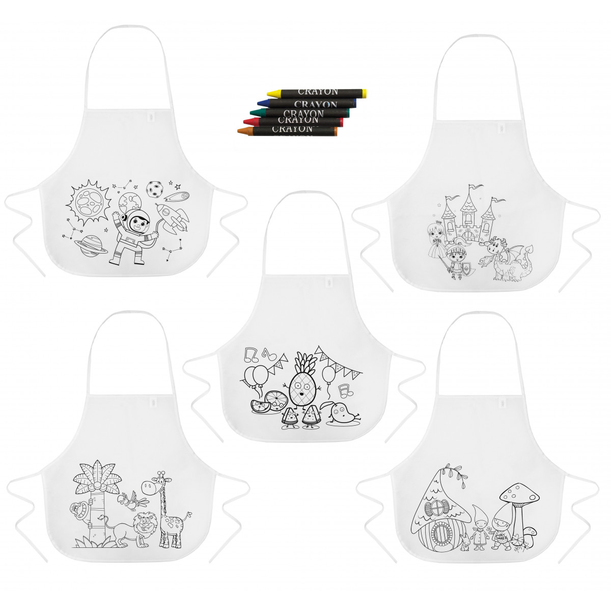 Grembiule infantile chispi (confezione da 5)