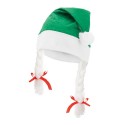 Cappello da babbo natale con trecce