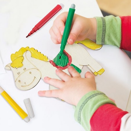 Figure di legno per bambini da dipingere