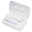Cuffie bluetooth bianche presentate in confezione