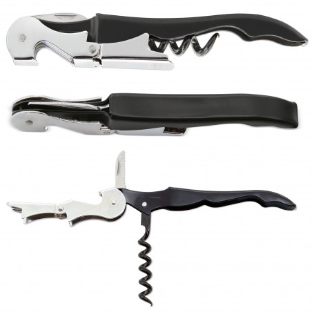 Cavatappi a Doppia Leva con Apribottiglie Design Ergonomico ed Efficiente