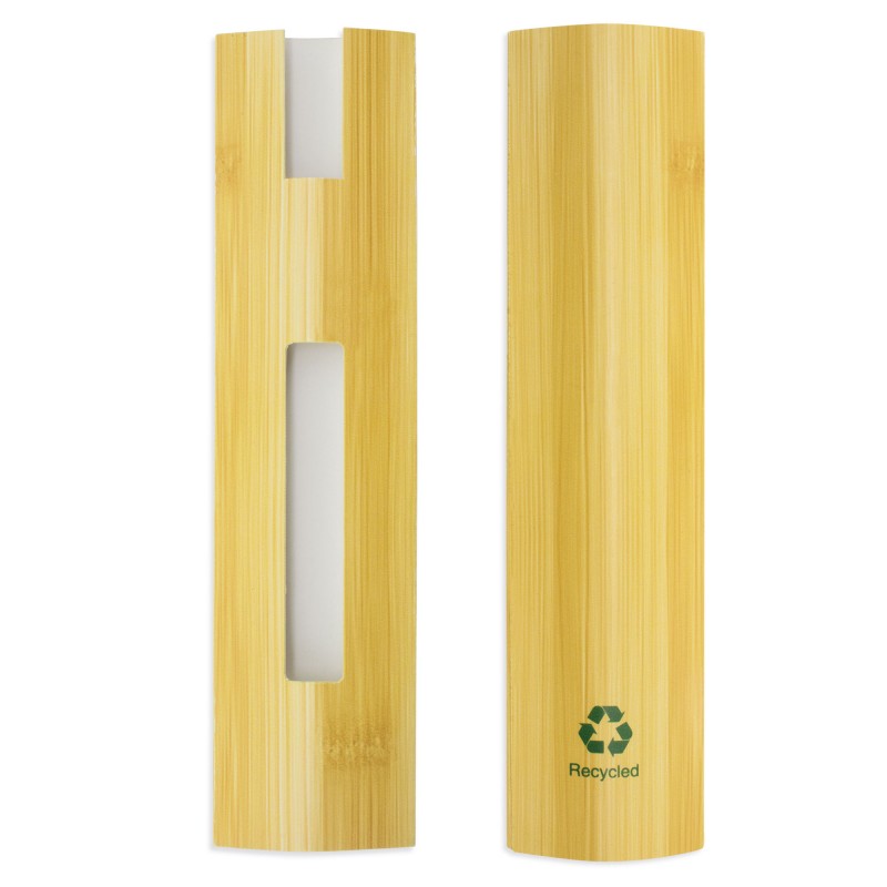 Custodia per penna a sfera in cartone riciclato design bambù