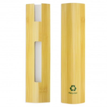 Custodia per penna a sfera in cartone riciclato design bambù