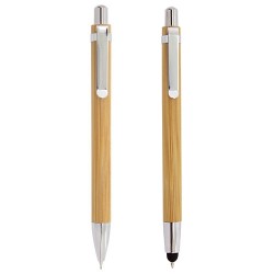 Set penna e matita elastica di bambù
