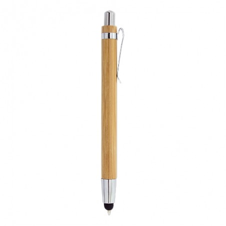 Set di penna a sfera e portamine in bambù elastico
