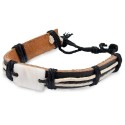 Bracciale in pelle madreperla